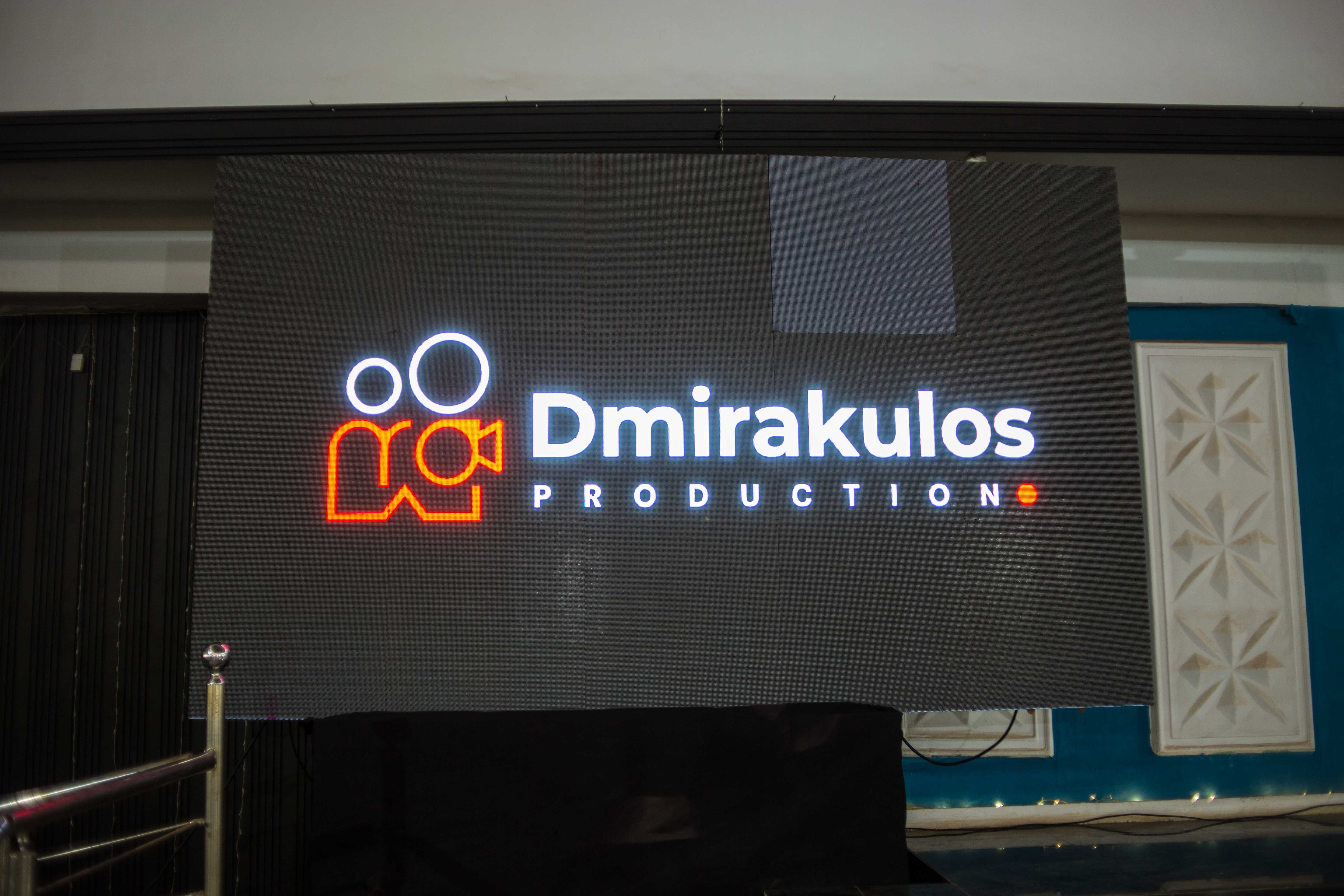 Large LED screen backdrop at an event in Ibadan